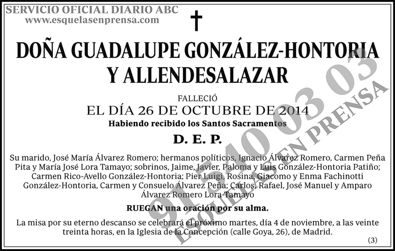 Guadalupe González-Hontoria  y Allendasalazar